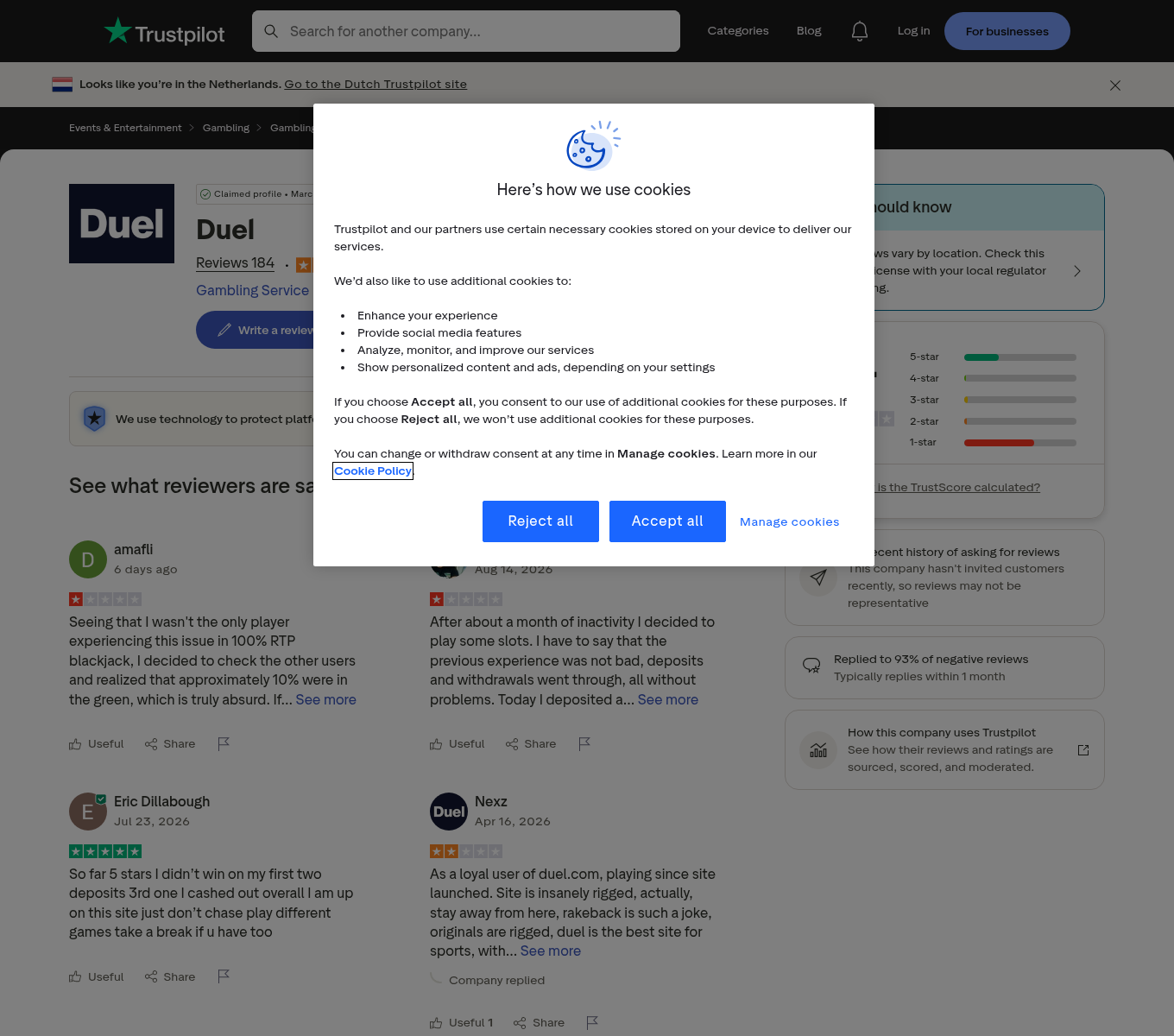 Captura contextual de opiniones de usuarios sobre Duel