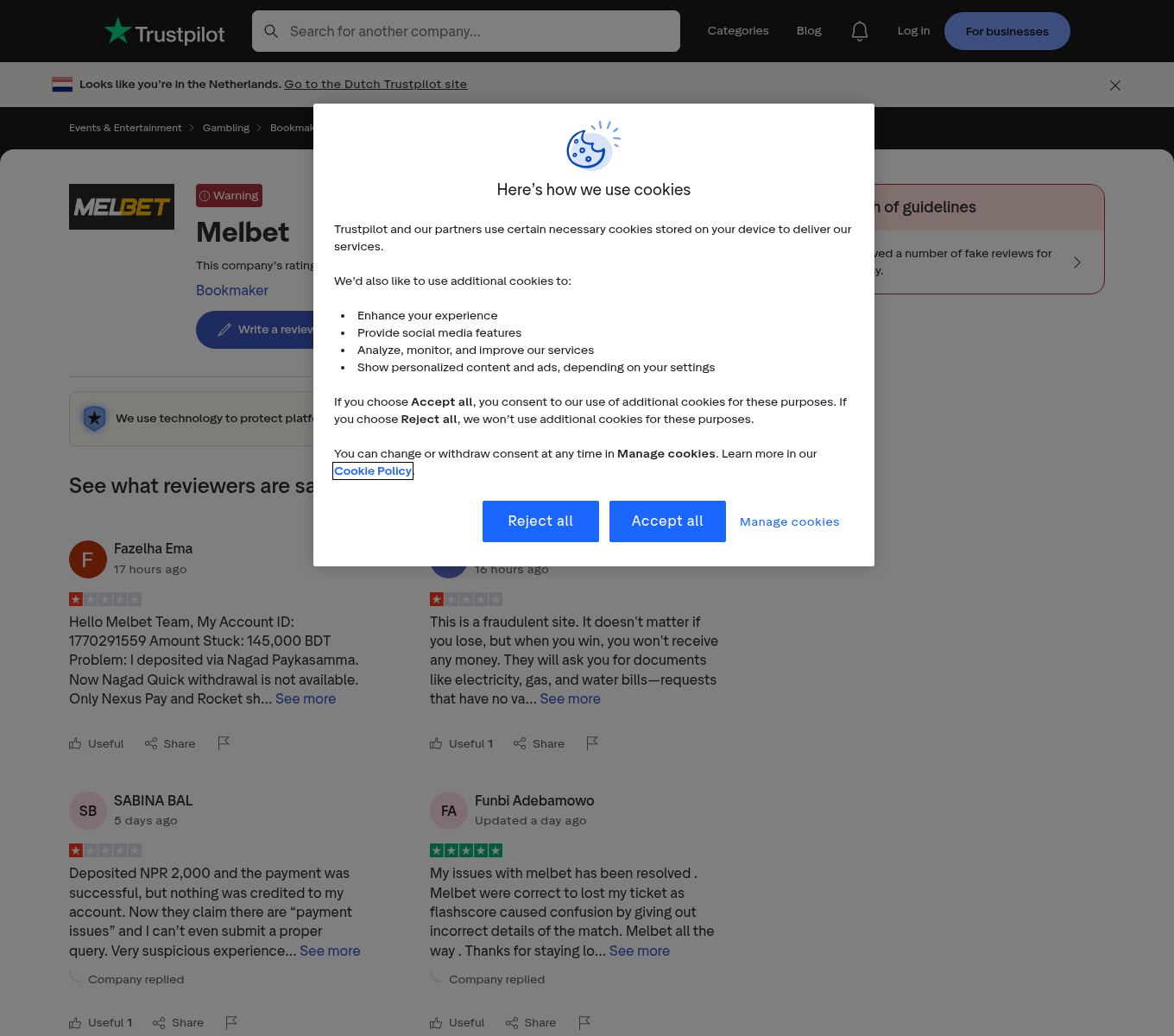 Captura contextual de opiniones de usuarios sobre Melbet